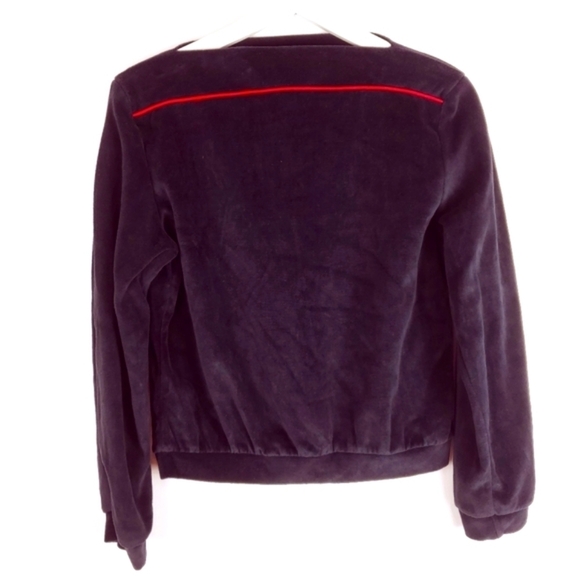 Third Edition Medium Velour Wide neck Inset red Long Sleeve Sweatshirt Vintage - Picture 1 of 9